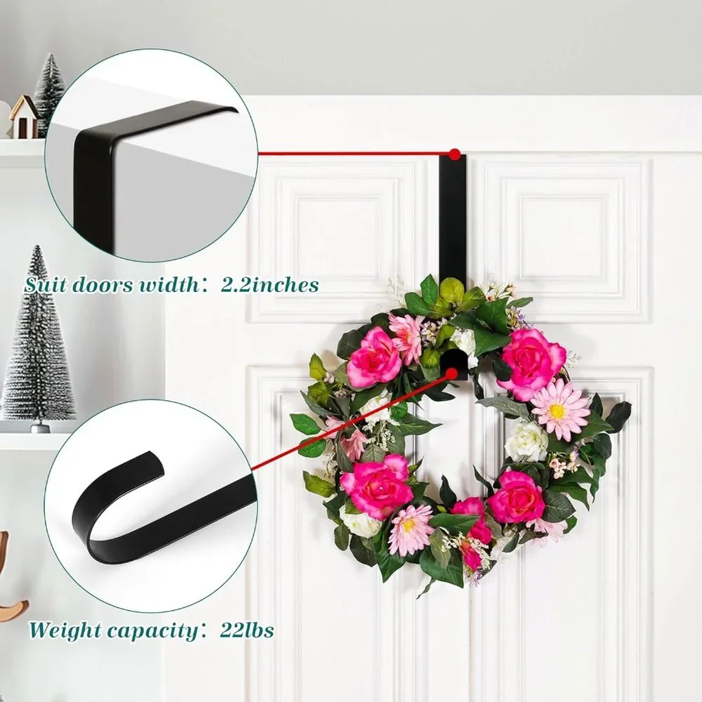 Multi-Functional Wreath Holder - Effortless Installation and Stylish Decor